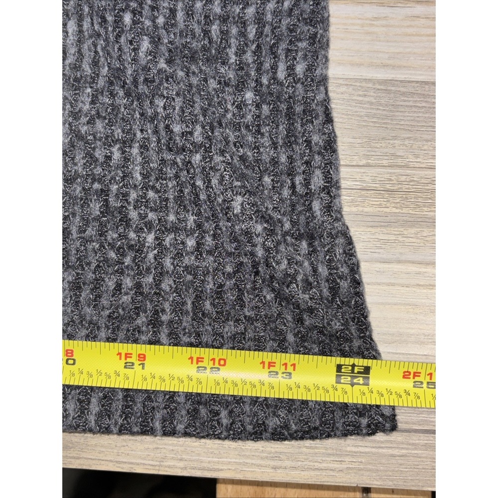Torrid 00 Charcoal Gray Brushed Waffle Cowl Neck Top Long Sleeve Cozy Sweater - Picture 7 of 10
